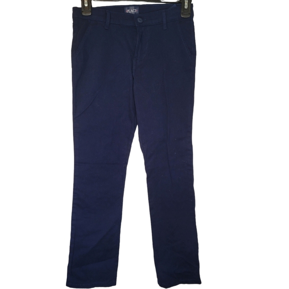 NWOT 3/$20 The Children’s Place  Girls Uniform Skinny Chino Pant, Tidal size 10 - Picture 1 of 6